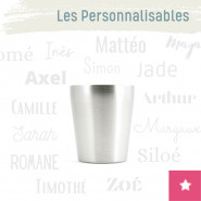 La P'tite timbale personnalisable inox isolé 200ml - JOLI MONDE