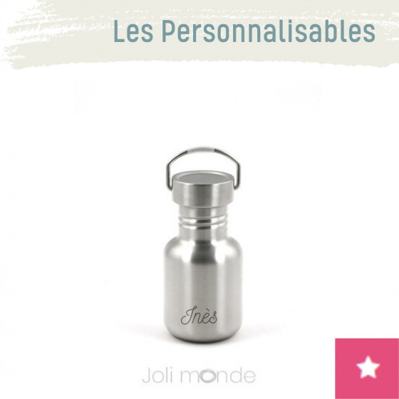 Gourde personnalisable 100% inox 350 ml - La GLOUP - JOLI MONDE