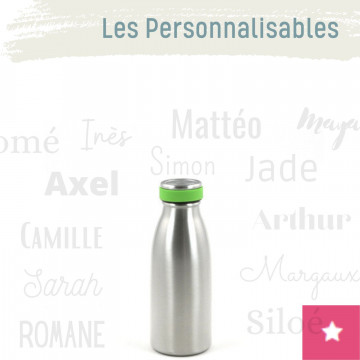 Gourde personnalisable inox 350 ml - La GLOUP isotherme - JOLI MONDE