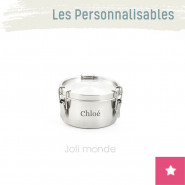 Boite personnalisable inox étanche 400 ml . La Retro Petite . Diam 10 cm - JOLI MONDE