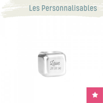 1 glaçon cube personnalisable inox - JOLI MONDE 2