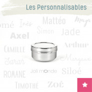 Boite personnalisable 100% inox La Ronde 1 - JOLI MONDE