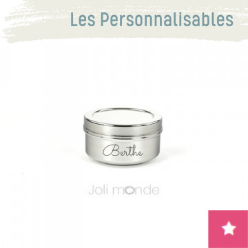 Boite personnalisable 100% inox La Ronde 2 - JOLI MONDE 2
