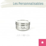 Boite personnalisable 100% inox La Ronde 2 - JOLI MONDE