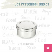 Boite personnalisable 100% inox La Ronde 3 - JOLI MONDE