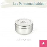 Boite personnalisable 100% inox La Ronde 3 - JOLI MONDE