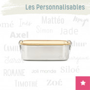 Boite personnalisable La Bento bambou inox . 1000ml - JOLI MONDE