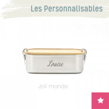 Boite personnalisable La Bento bambou inox . 1000ml - JOLI MONDE 2