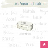 Boite personnalisable 100% inox La Rectangle BIG MINI - JOLI MONDE