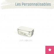 Boite personnalisable 100% inox La Rectangle MINI - JOLI MONDE
