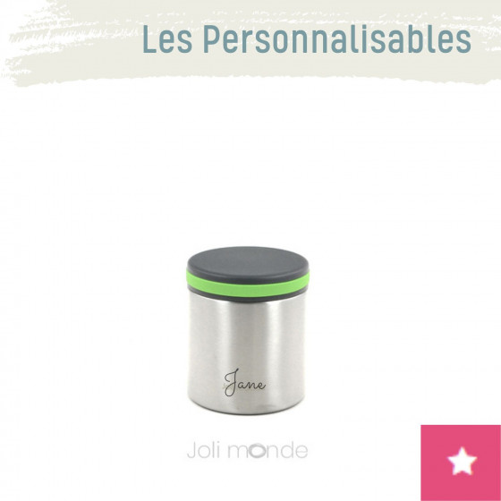 Boite repas personnalisable inox isotherme 400ml - Au P'tit Repas - JOLI MONDE