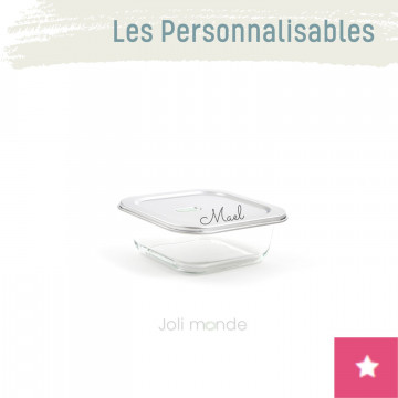 Contenant personnalisable De verre & d'inox 520ml - JOLI MONDE 2