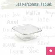 Contenant personnalisable De verre & d'inox 800ml - JOLI MONDE