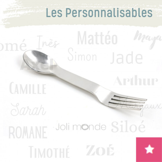In Steel, couverts 2-en-1 personnalisable inox - JOLI MONDE