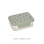 Boite à goûter enfant inox - Bleu - LASSIG