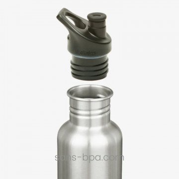 Gourde inox sport 500 ml . Kaki . Klean Kanteen 2