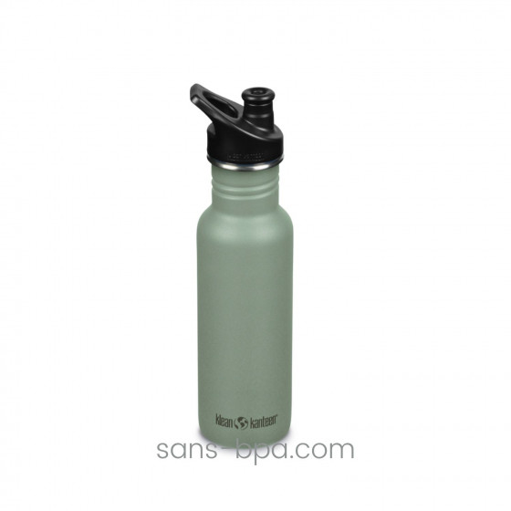 Gourde inox sport 500 ml . Kaki . Klean Kanteen