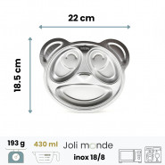 POCA le panda - Plateau repas 3 compartiments Kids - JOLI MONDE