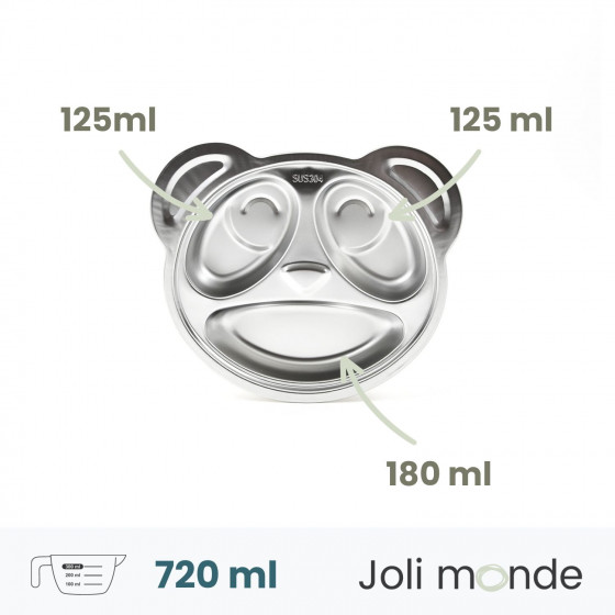 POCA le panda - Plateau repas 3 compartiments Kids - JOLI MONDE