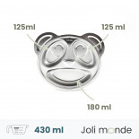 POCA le panda - Plateau repas 3 compartiments Kids - JOLI MONDE