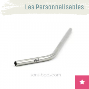 1 paille personnalisable inox ~ Modèle COURT - JOLI MONDE 2