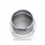 Biberon inox 150 ml avec Gaine Silicone BLEUE . PURA