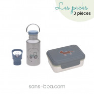 Ensemble boite à goûter & sa gourde Lassig