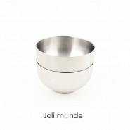 Bol inox double paroi 300 ml diamètre 12.5 cm