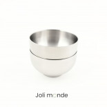 Bol inox double paroi 300 ml diamètre 12.5 cm