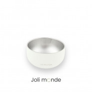 Bol inox coloré double paroi 400 ml CRAIE . diamètre 13 cm