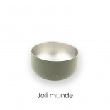 Bol inox coloré double paroi 400 ml LICHEN . diamètre 13 cm