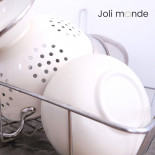 Bol inox coloré double paroi 400 ml CRAIE . diamètre 13 cm