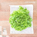 Sac à vrac .  maille filet . LARGE 35 x 47 cm - Fruits & Légumes . Poids 60 g - Joli Monde