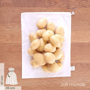 Lot 3 Sacs à vrac . maille tissée . 3 tailles S + M + L . Farines & Céréales - Joli Monde