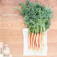 Lot 3 Sacs à vrac . maille filet . 3 tailles S + M + L . Fruits & Légumes - Joli Monde