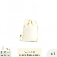 Petit sac coton Bio 15 x 20 cm Taille 2