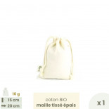 Petit sac coton Bio 15 x 20 cm Taille 2