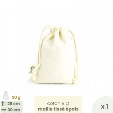 Sac coton Bio 25 x 30 cm Taille 3