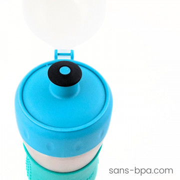 SAFE SPORTER - Gourde inox 355 ml - BLEU - KID BASIX 2