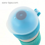 Gourde anti-choc enfant inox 355 ml BLEU Safe Sporter . KID BASIX