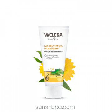Dentifrice enfant sans fluor . tube métallique 50 ml