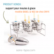 Support pour moules à glaces inox ONYX