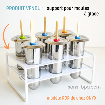 Support pour moules à glaces inox ONYX