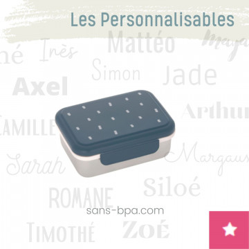 Lunchbox boite à goûter personnalisable inox . Lassig 2