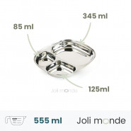 Plateau inox 3 parts - Kids - JOLI MONDE