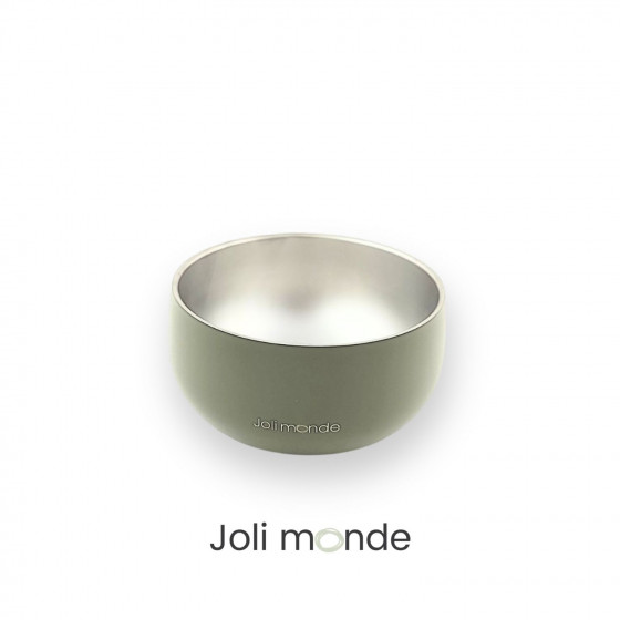 Lot 2 bols inox coloré double paroi 400 ml CRAIE & LICHEN . diamètre 13 cm