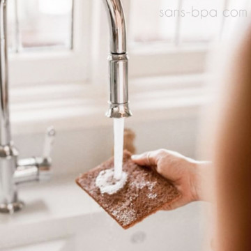 Lot 4 éponges coco à récurer compostables 2