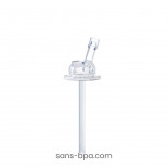 Biberon inox isotherme bec souple à paille 260 ml - Moss - PURA