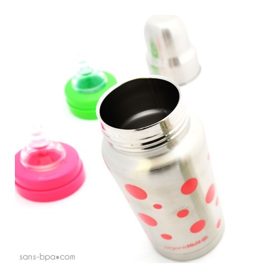 Kit évolutif isotherme Pois Rose - Organic Kidz