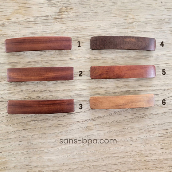 Barrette à cheveux bois - Basic